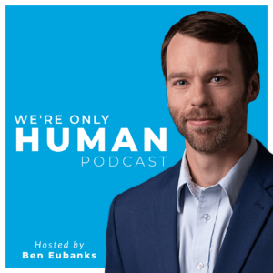 we're only human podcast tile